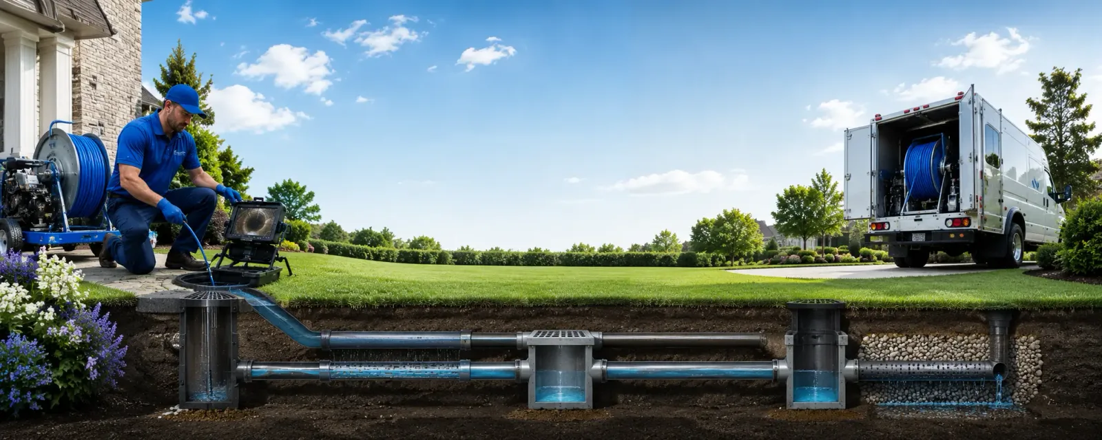 Outdoor drain cleaning information for Lena, IL